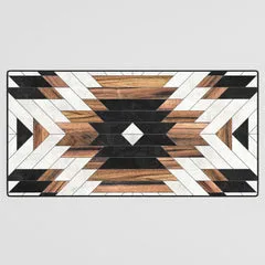 Society6 Urban Tribal Pattern No.5 Aztec tapis de bureau bois