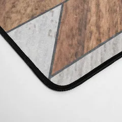 Society6 Urban Tribal No.8 Aztec Wood tapis de bureau blanc