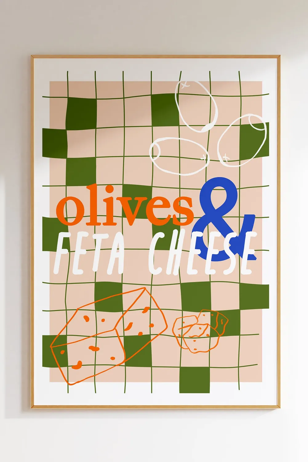 Maddison Ball Olives Feta Cheese affiche cuisine