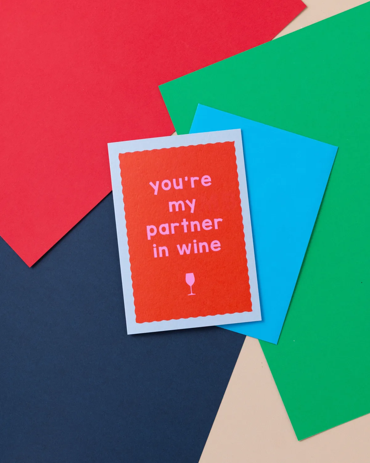 Maddison Ball You're My Partner In Wine carte A6 vin
