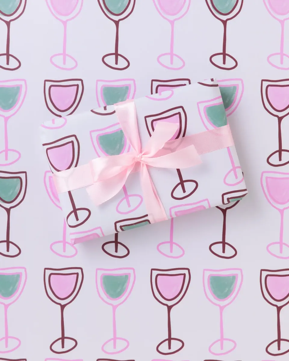 Maddison Ball Wine Pattern papier cadeau 50x70 recyclé