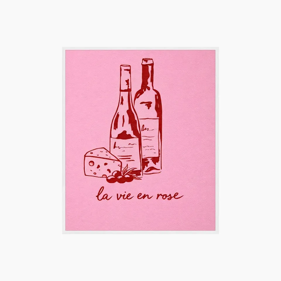 Any Image La Vie en Rose affiche encadrée couleur