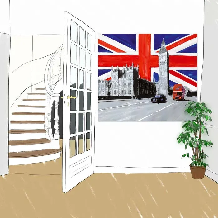 Mademoiselle Tiss London tête de lit tissu 160x140 cm lavable