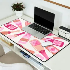 Society6 French Champagne Collection Pink tapis bureau rose