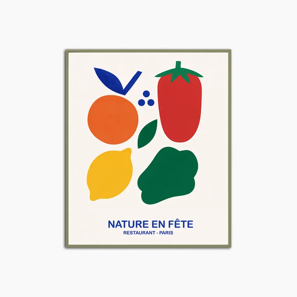 Any Image Nature En Fete tableau encadré coloré