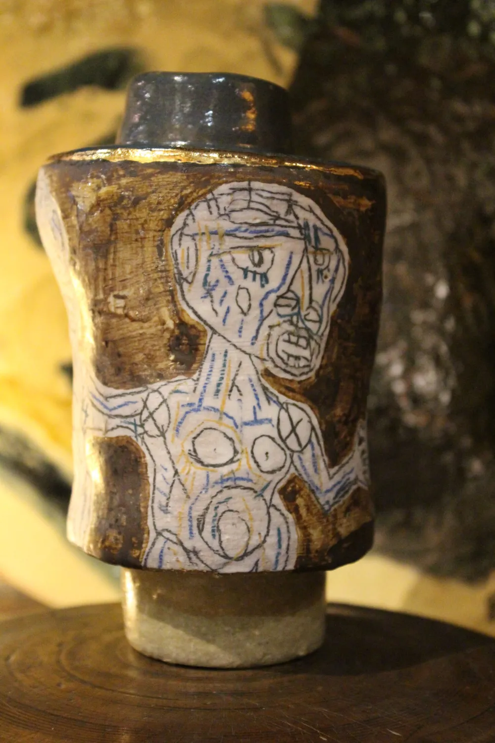Galerie Kara Thibaut Renoulet Dialogue pot grès émaillé