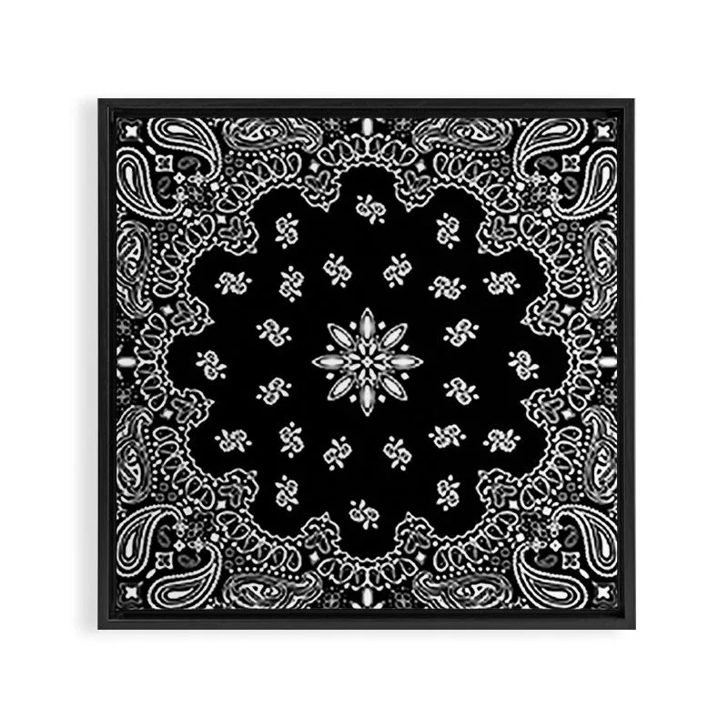 Society6 Bandana Pattern toile encadrée
