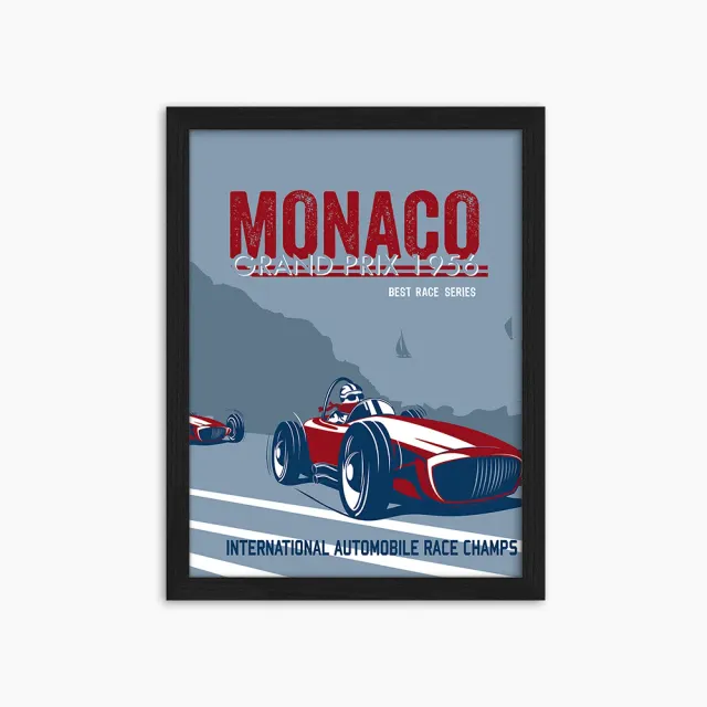 Any Image Grand Prix affiche encadrée 30x40 voiture