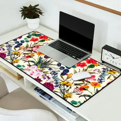 Society6 Magical Garden V tapis de bureau jardin fleuri