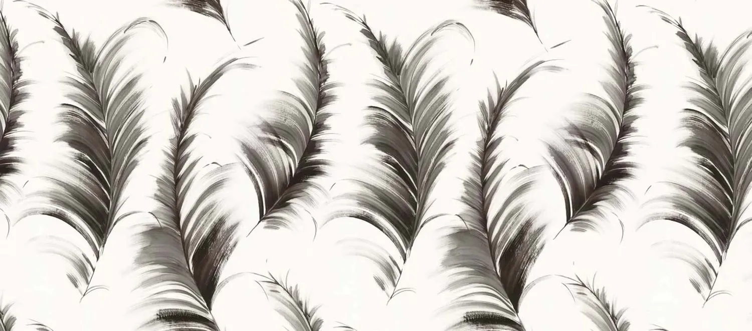 Mademoiselle Tiss Plumes tête de lit tissu léger