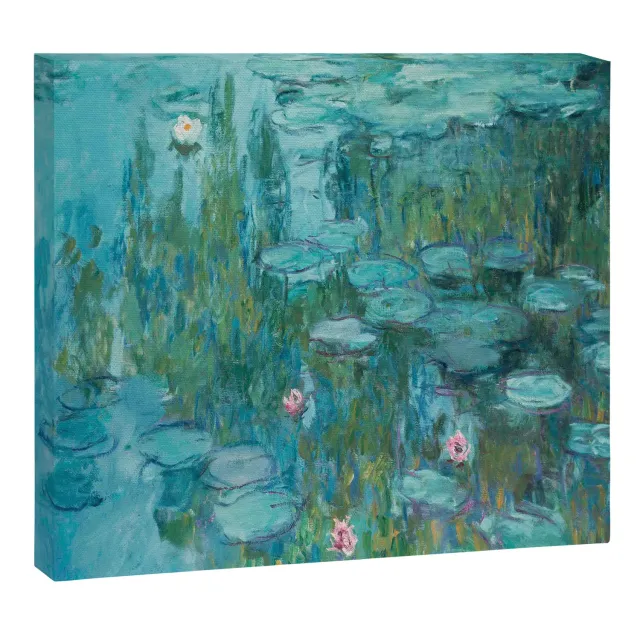 Society6 Monet Water Lilies toile nymphéas verts