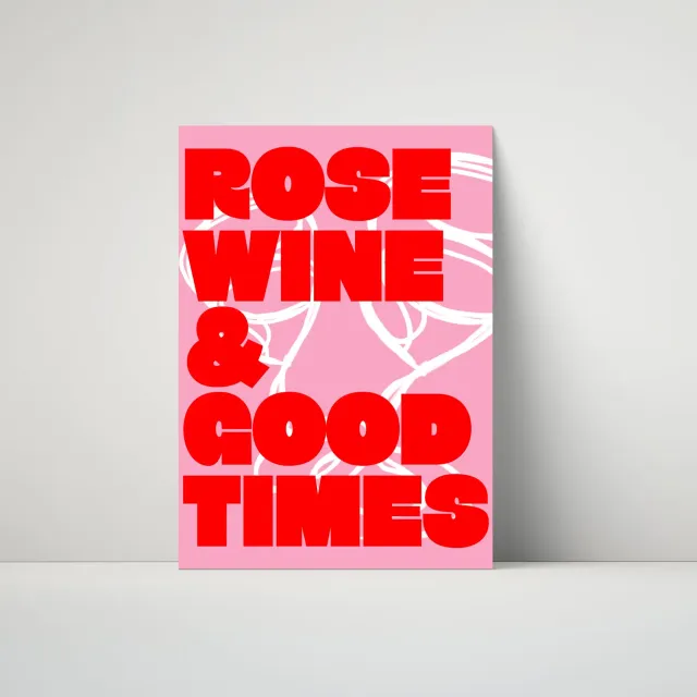 Maddison Ball Rose Wine & Good Times affiche bar