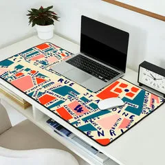 Society6 Paris Map tapis de bureau carte Paris