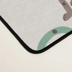 Society6 Cheetah Poster tapis de bureau félins aquarelle