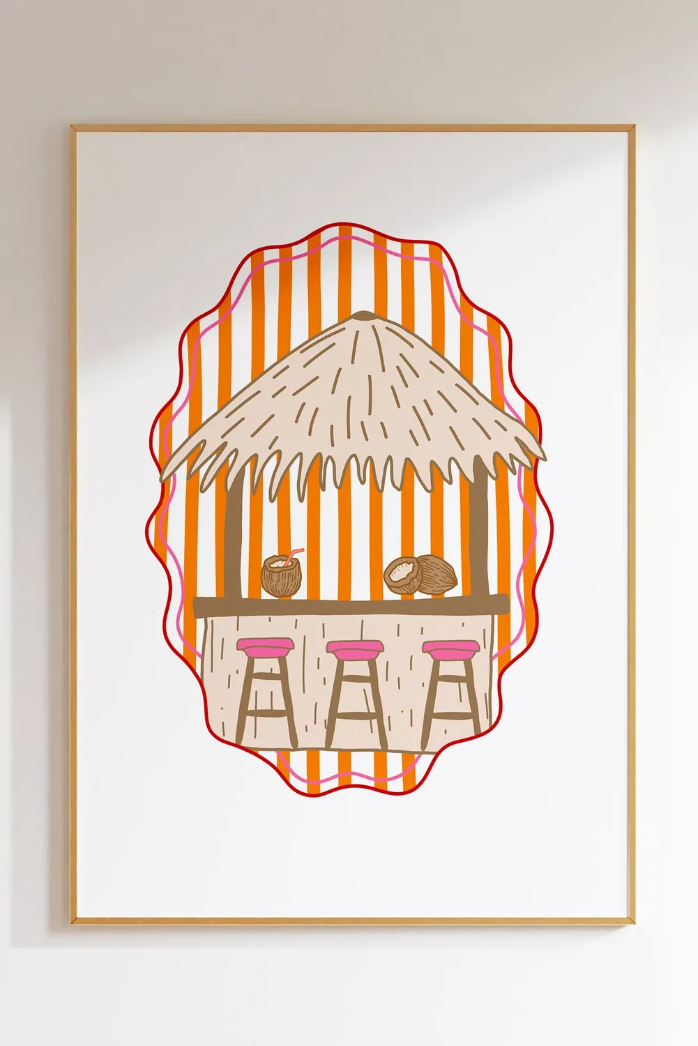 Maddison Ball I'd Rather Be Tiki Bar affiche
