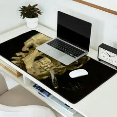 Society6 Van Gogh Crâne tapis de bureau noir