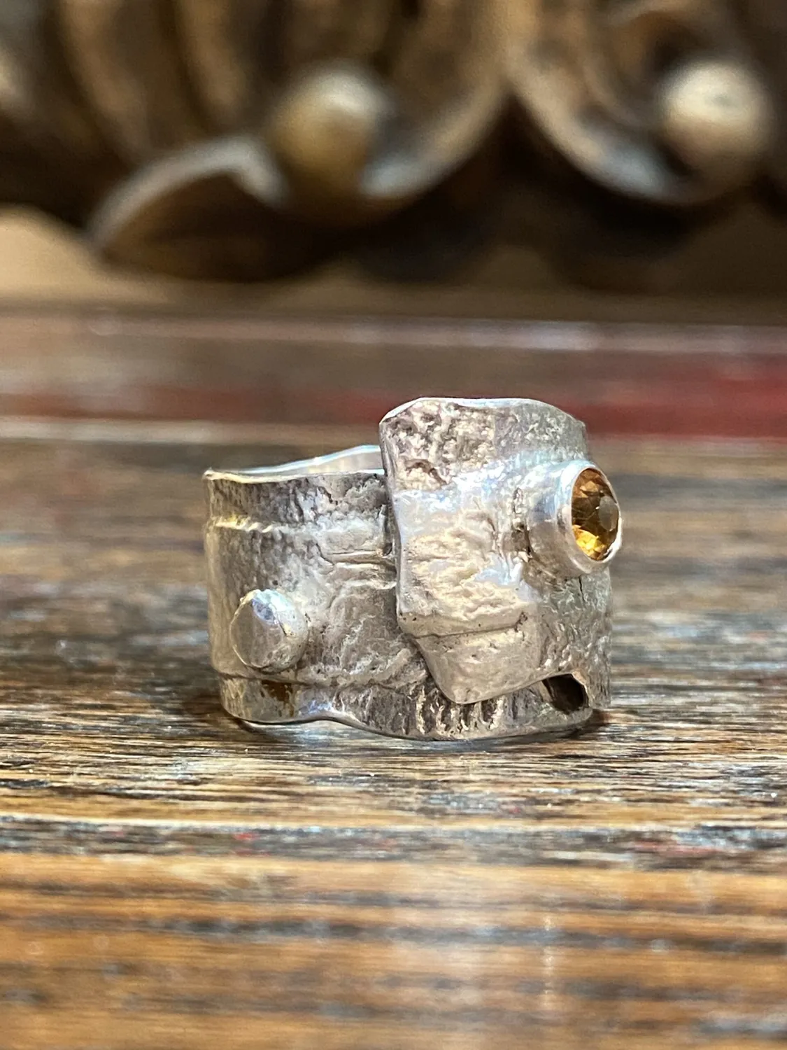 Galerie Kara bague citrine argent Jessie Bensimon