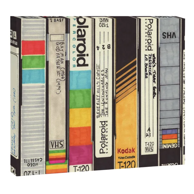 Society6 VHS toile pop culture cassette rétro