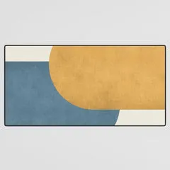 Society6 Halfmoon Colorblock tapis de bureau géométrique