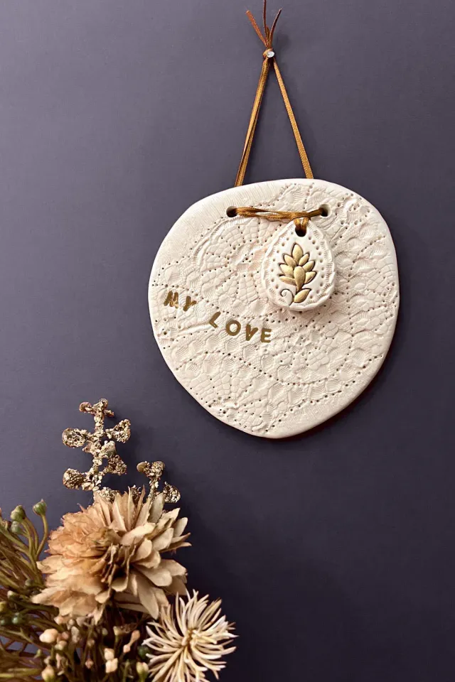Biankaléone Talisman My love décoration murale 10,5x11 cm