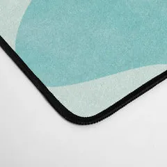 Society6 Himalayan Blue Poppies Floral tapis de bureau turquoise