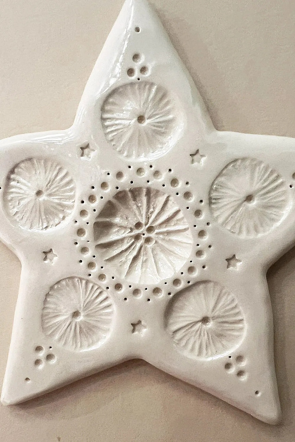 Biankaléone Étoile cercles magiques talisman 15 cm
