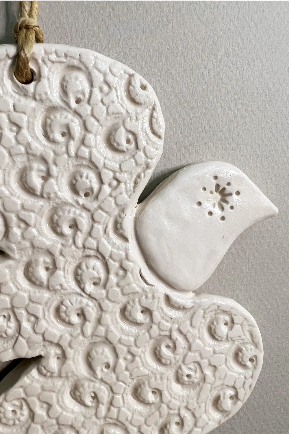 Biankaléone Hirondelle à tête blanche toile encadrée 12x17 cm