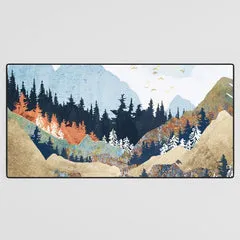 Society6 Spring Flight tapis de bureau paysage montagne