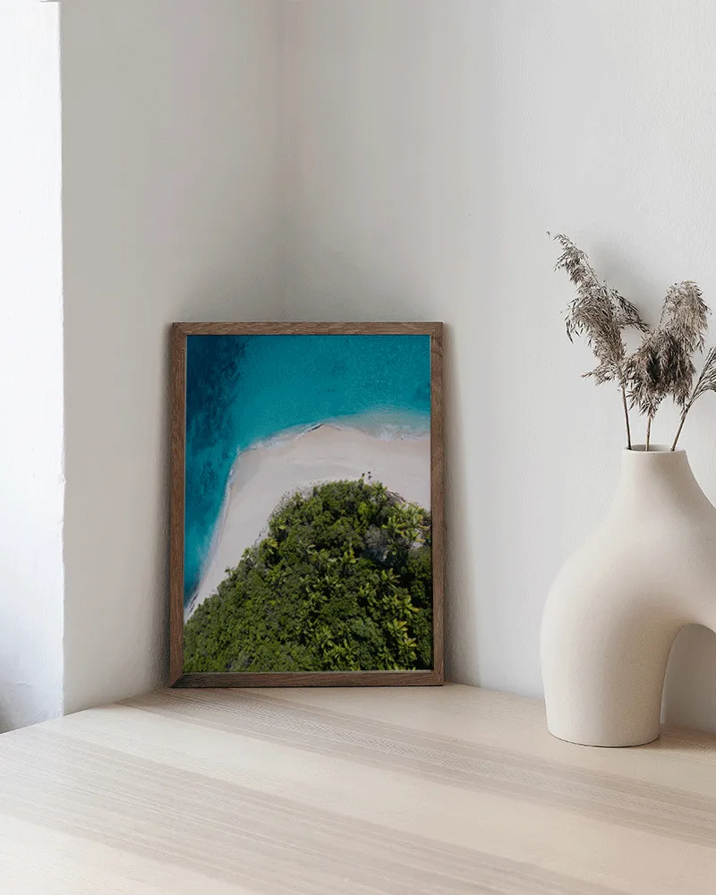 Any Image Paradise Island toile encadrée nature