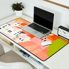 Society6 cinque terre tapis de bureau village