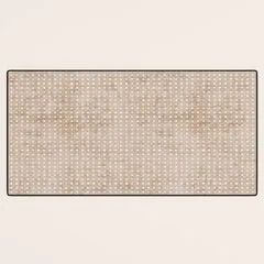 Society6 ZEN TILE tapis de bureau pois beige