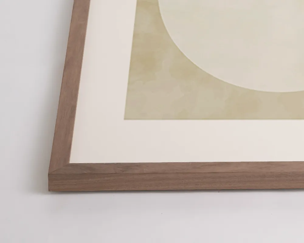 Any Image Half Circle Abstract Art tableau encadré