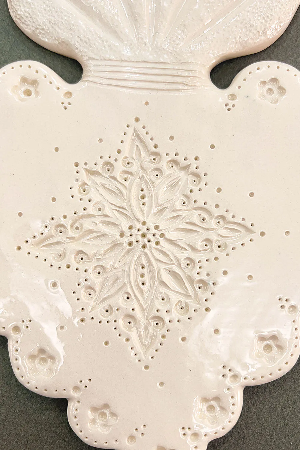 Biankaléone Ex-voto Mandala étoilé déco 14,5x24 cm