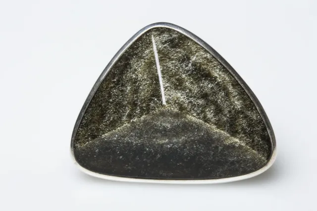 Galerie Kara bague Velours obsidienne dorée argent sterling