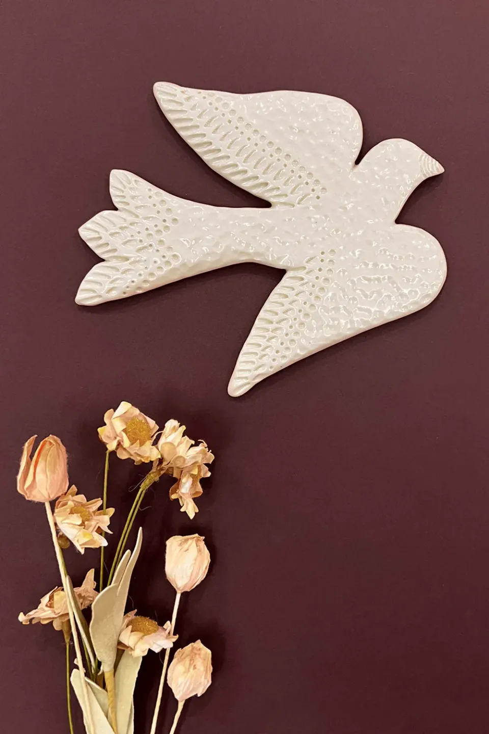 Biankaléone Hirondelle baroque décoration murale