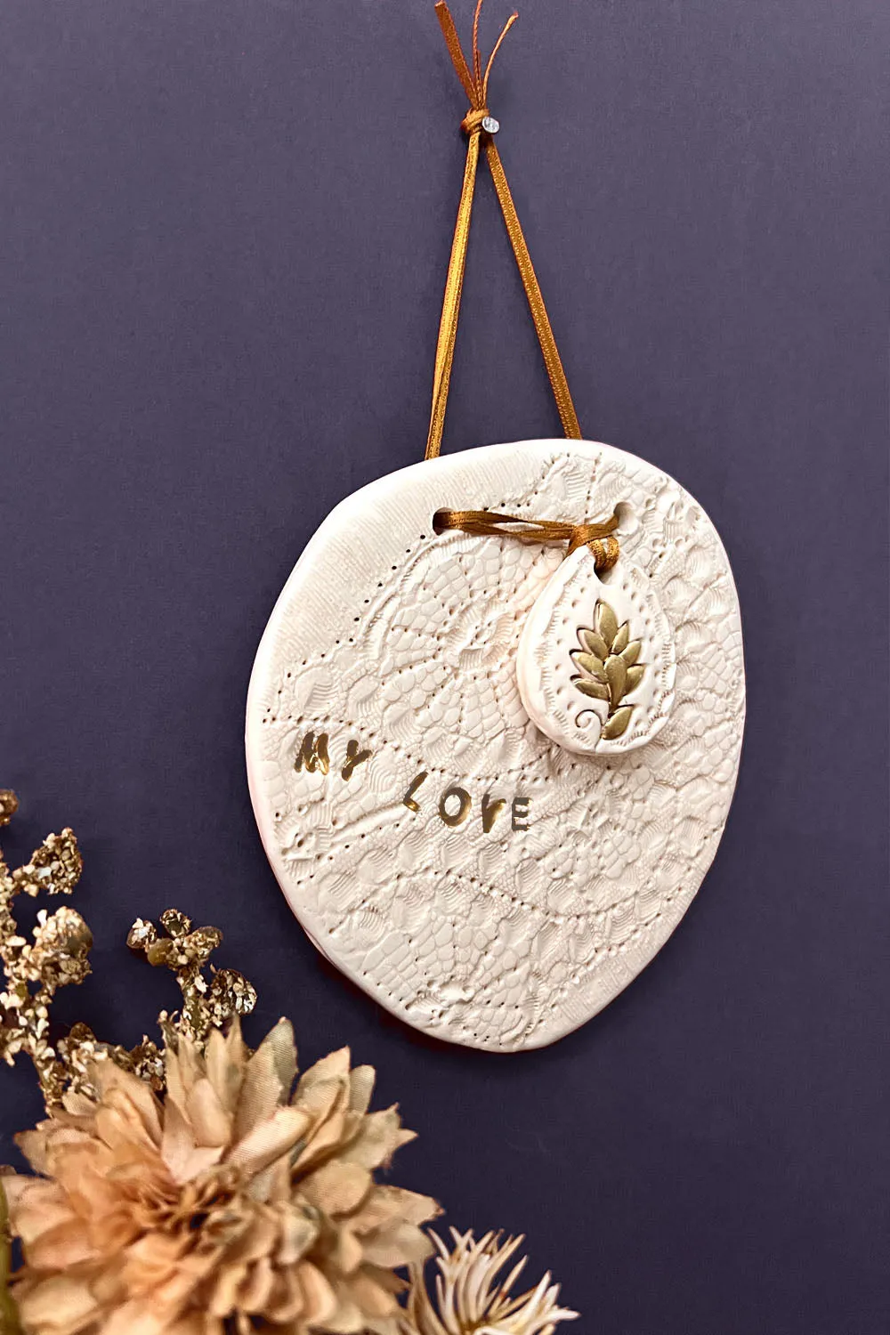 Biankaléone Talisman My love décoration murale 10,5x11 cm