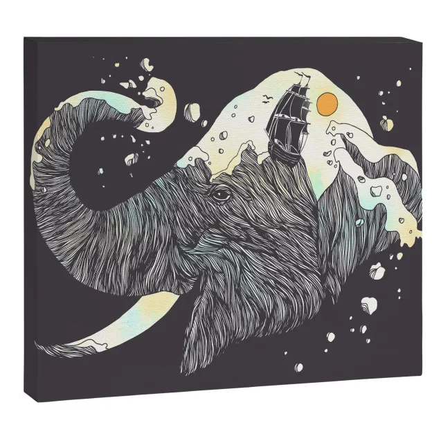 Society6 The Grey Gust and the Savage Sea toile