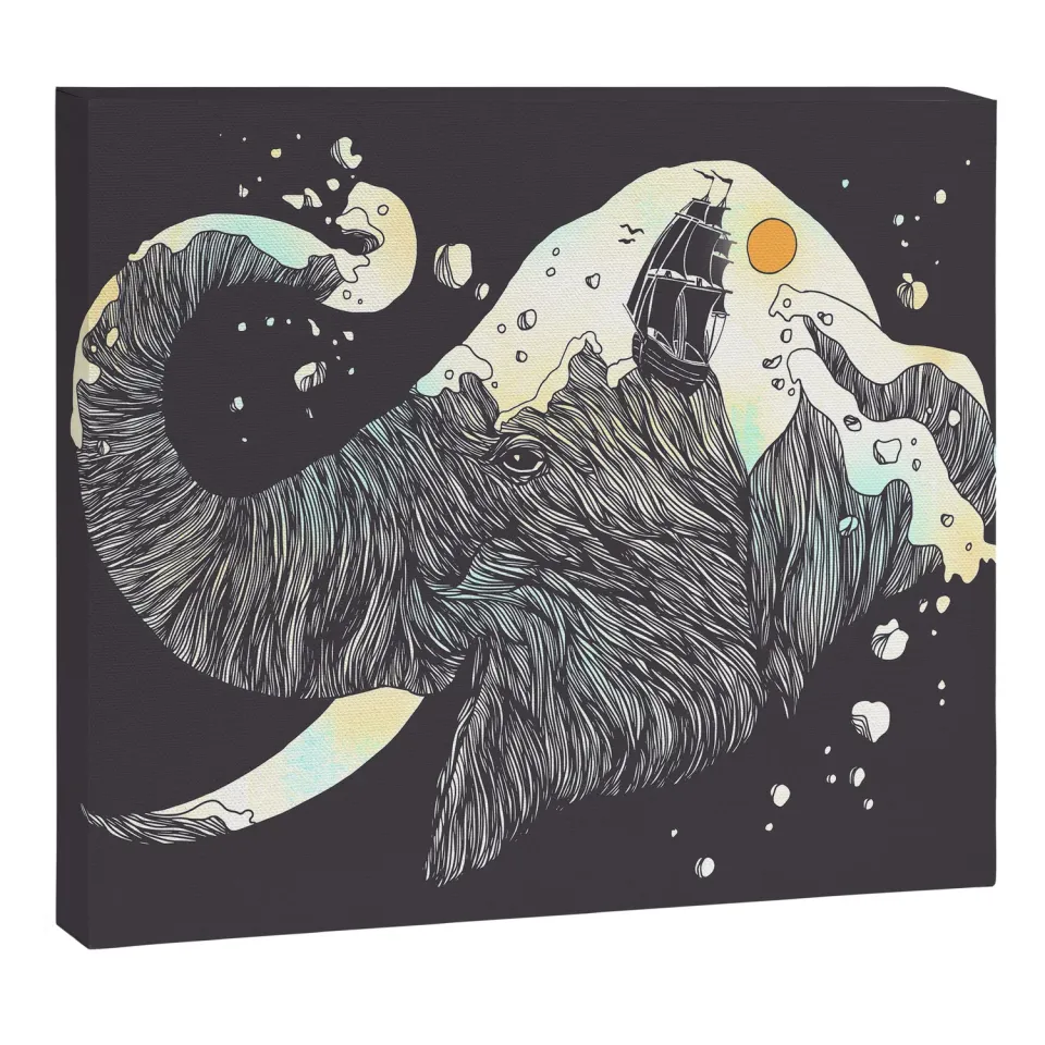 Society6 The Grey Gust and the Savage Sea toile