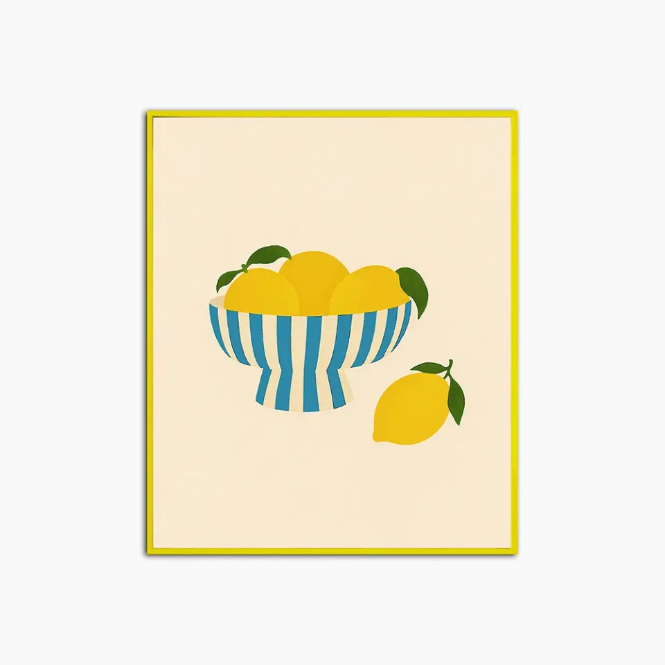 Any Image Lemons Season tableau encadré citrons