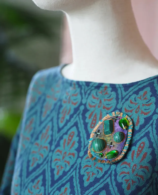 Galerie Kara Zéphire broche textile fait main