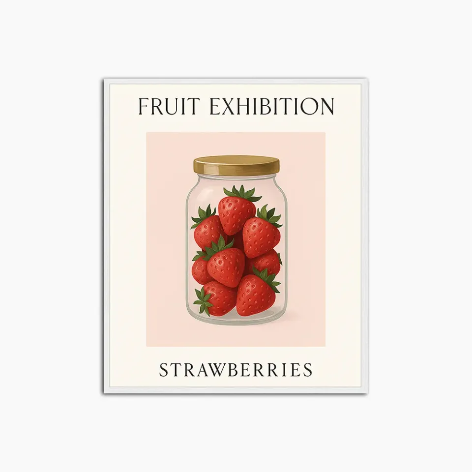 Any Image Fruit Exhibition Strawberries photo encadrée fraises