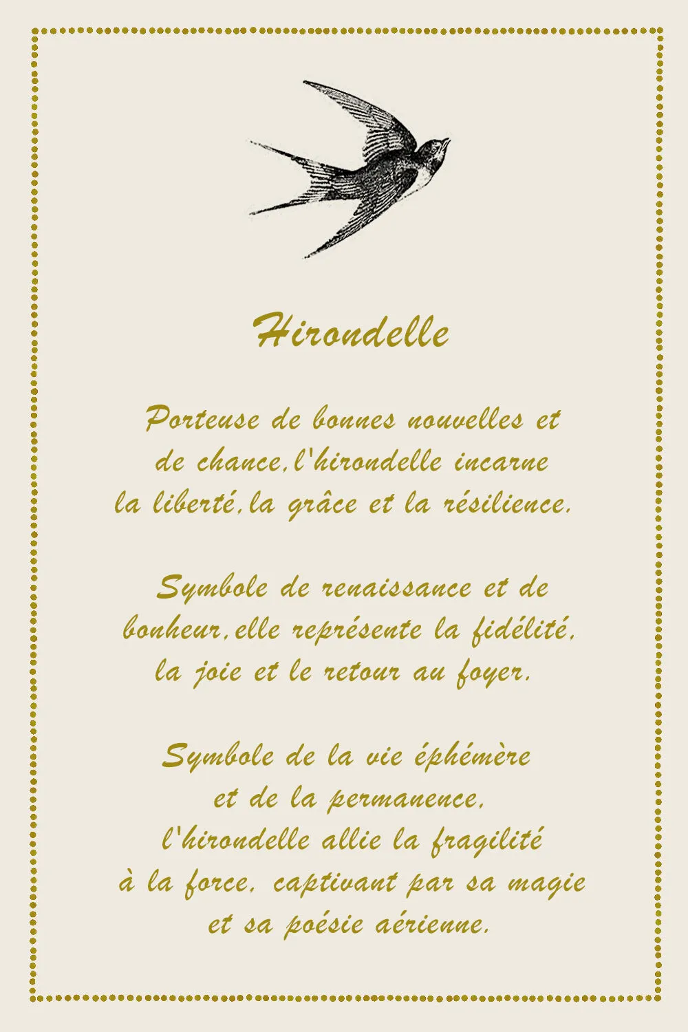 Biankaléone Hirondelle à la fleur décoration murale 17x19 cm
