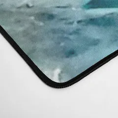Society6 Aqua Turquoise Agate Mineral Gem Stone tapis de bureau agate