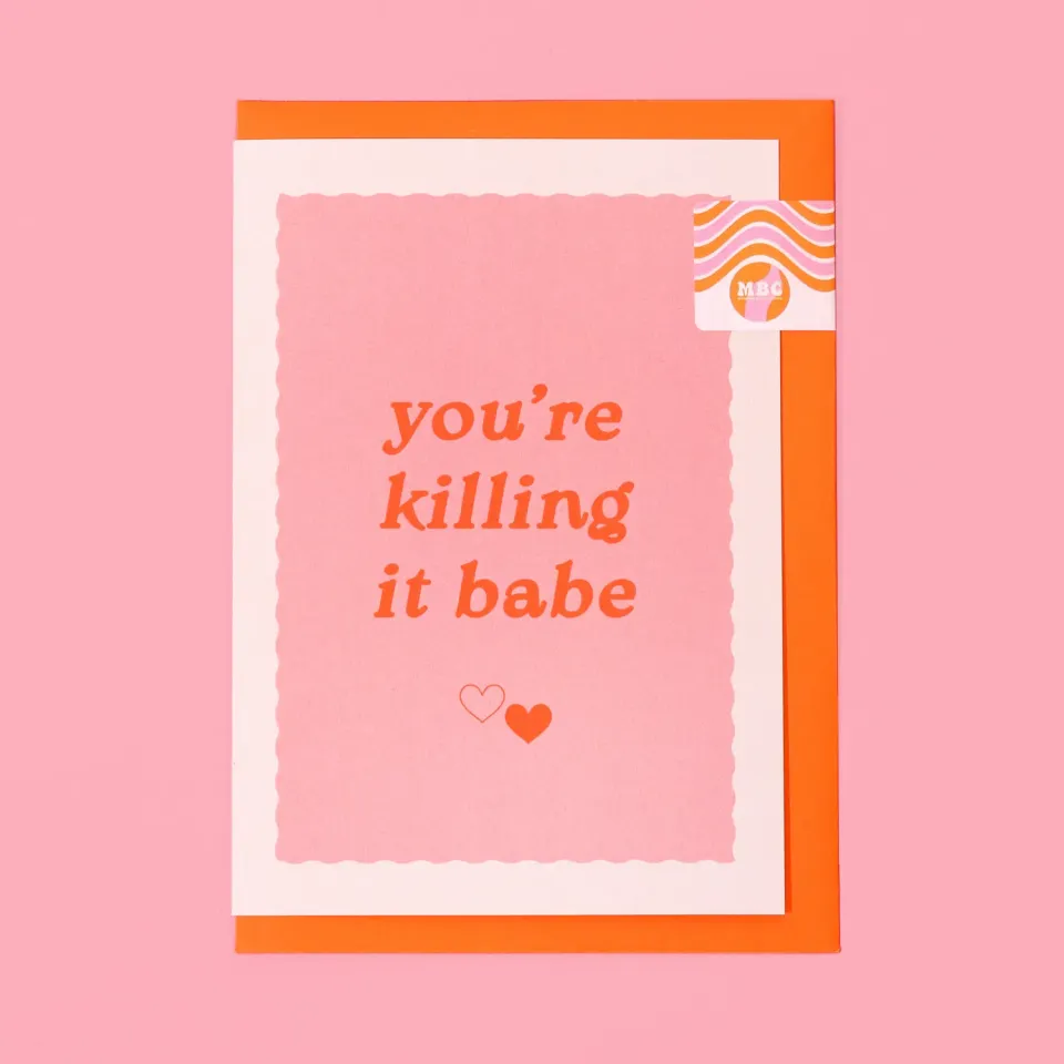 Maddison Ball A6 You're Killing It Babe carte rose