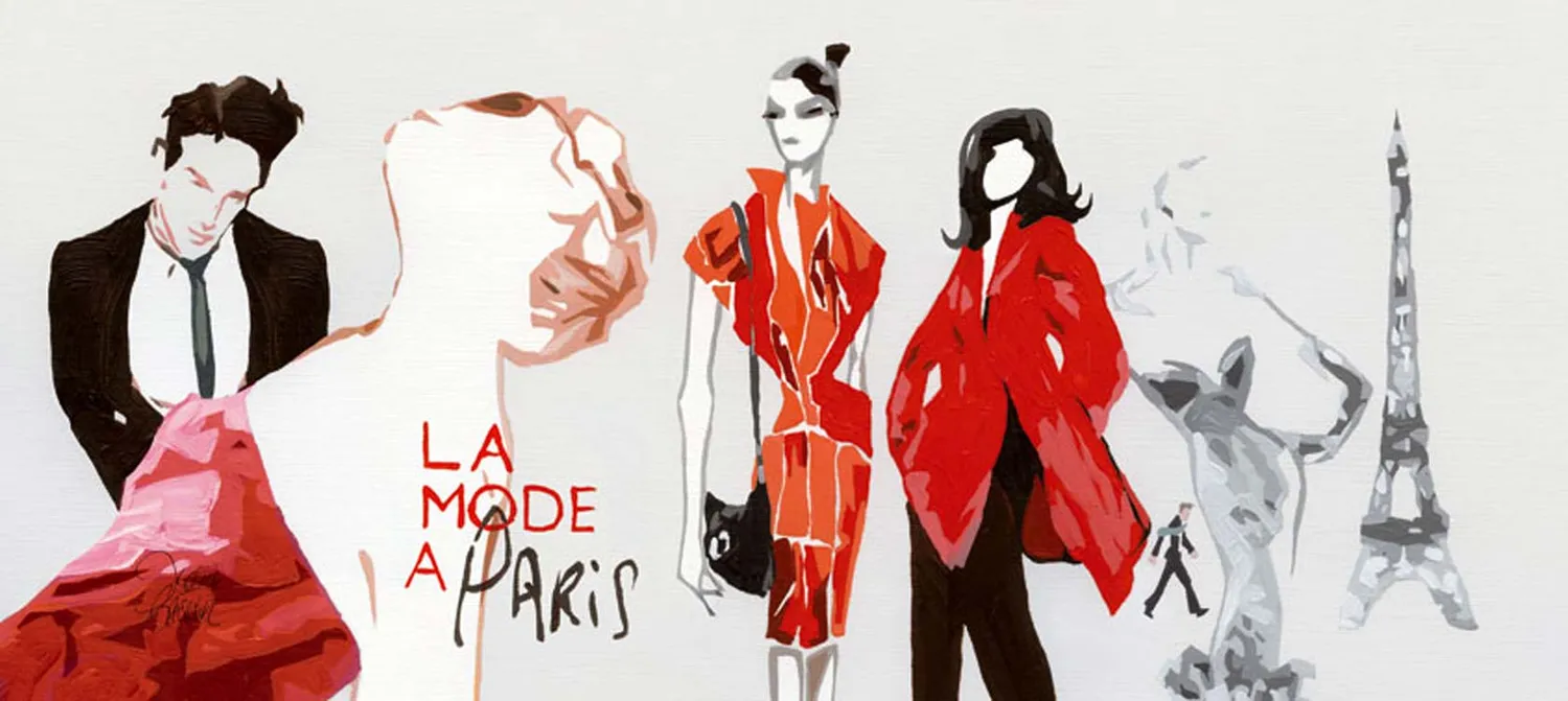 Mademoiselle Tiss La Mode à Paris tête de lit tissu couture