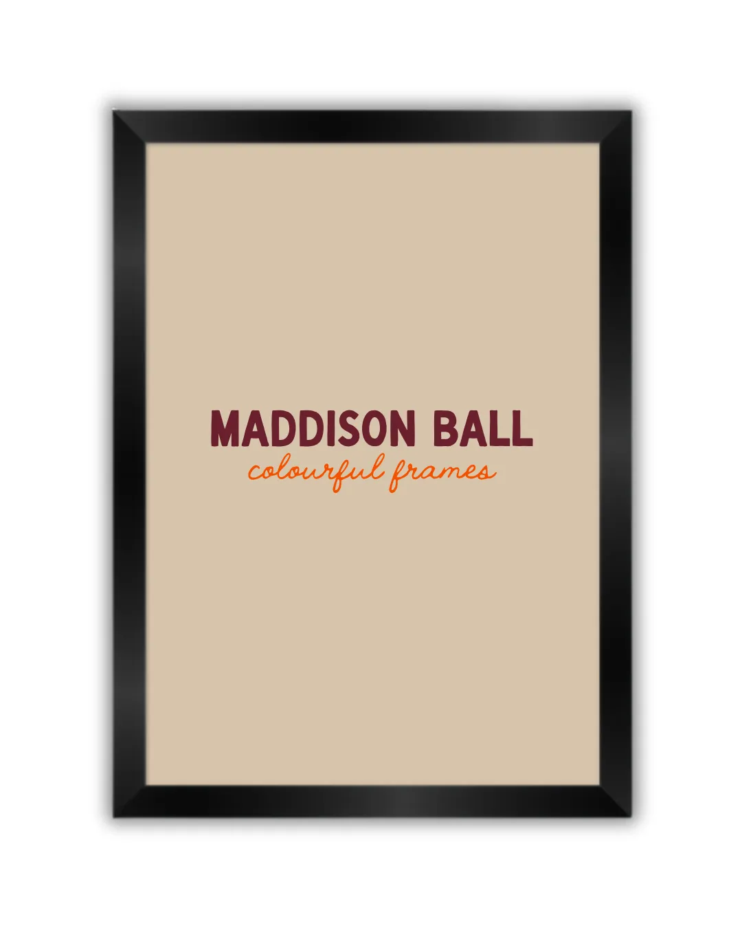 Maddison Ball cadre bois plexi