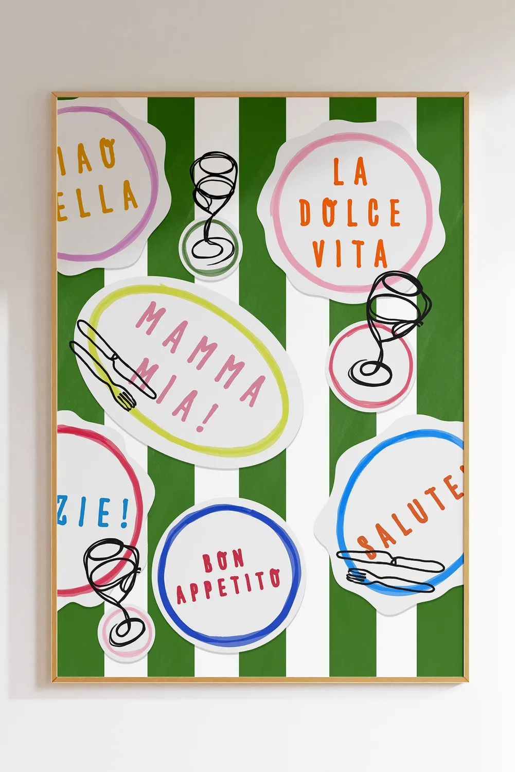 Maddison Ball La Dolce Vita affiche cuisine italienne