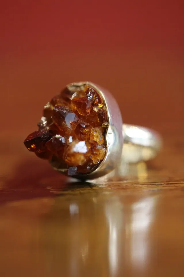 Galerie Kara bague argent citrine jaune