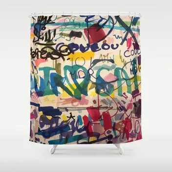 Society6 Urban Graffiti Paper Street Art tapis de bureau graffiti jaune