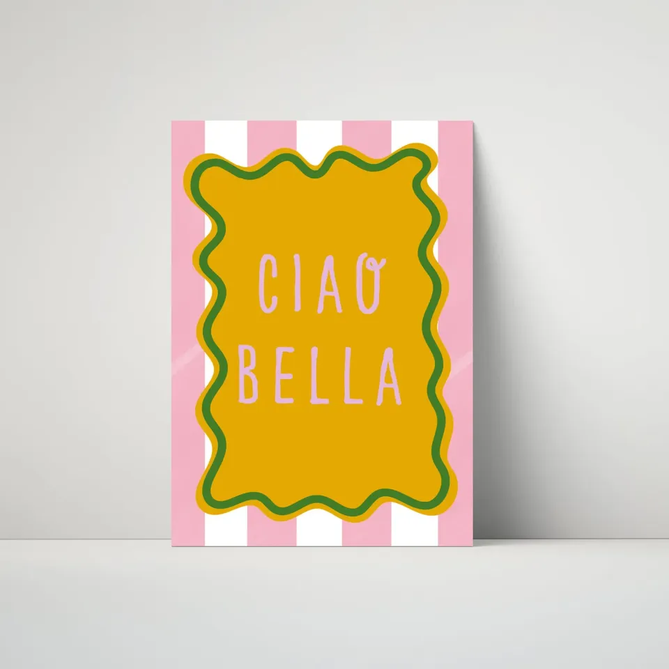 Maddison Ball Ciao Bella Border affiche cuisine
